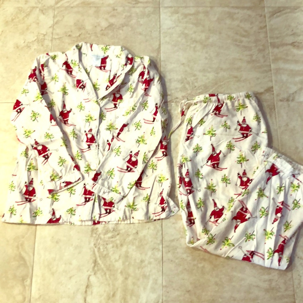 Women’s Christmas Skiing Santa Pajamas